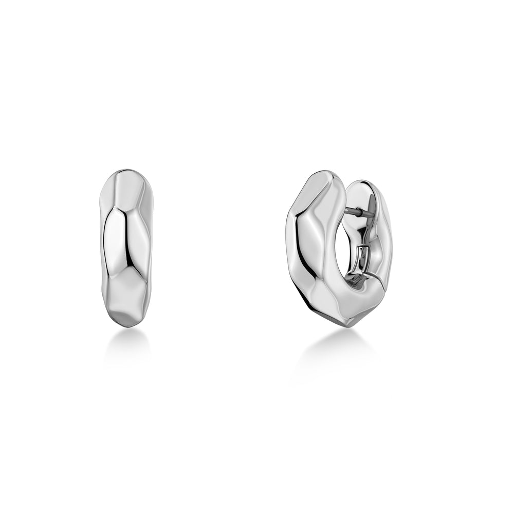 Edblad Crystalite Hoops S Silver