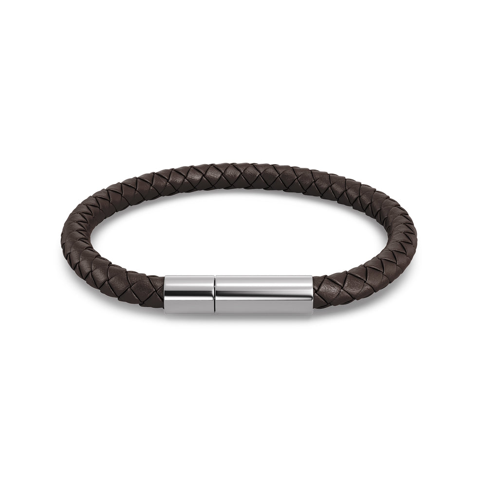 Edblad Franky Bracelet Leather Brown 19.5cm