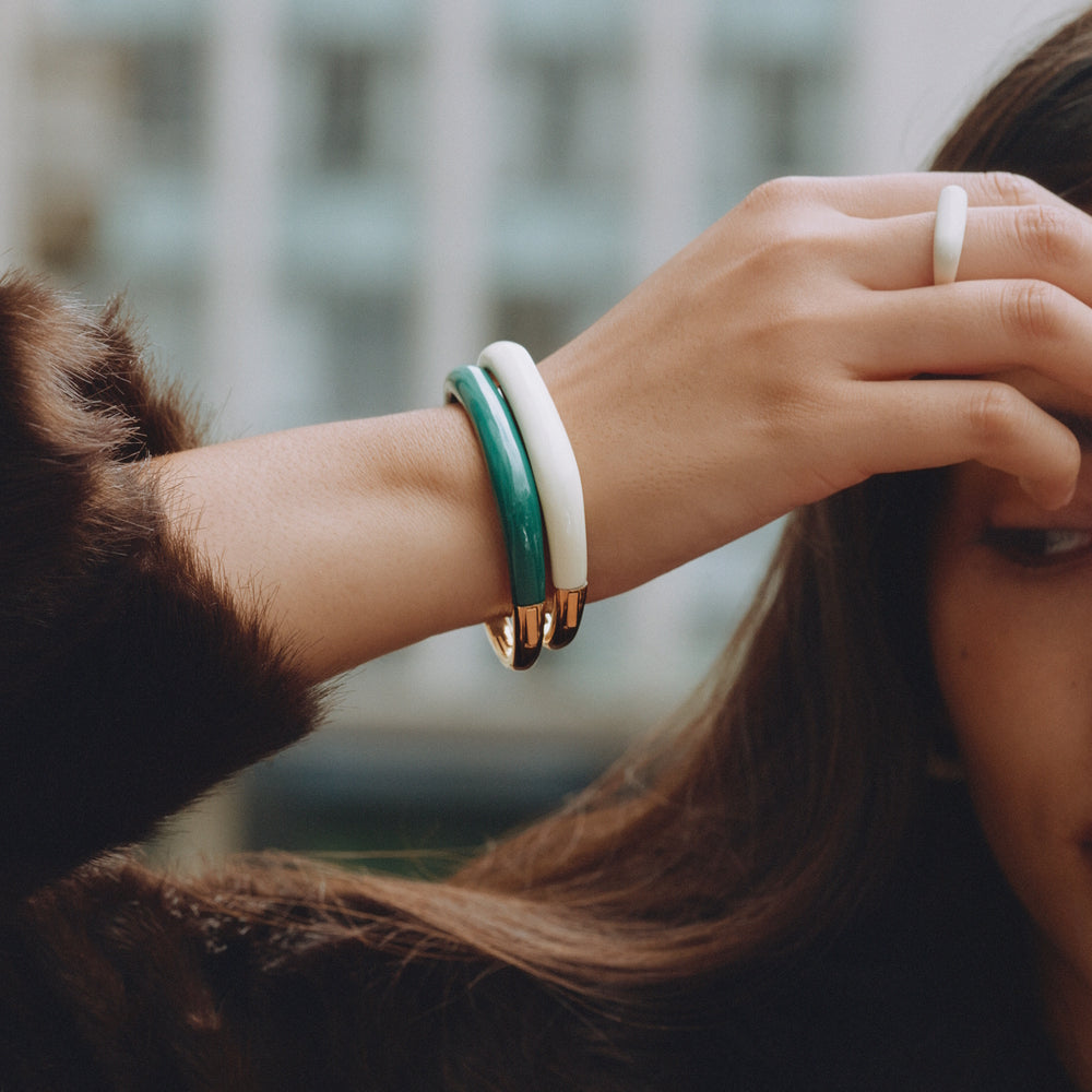 Edblad Lore Bangle Gold Green