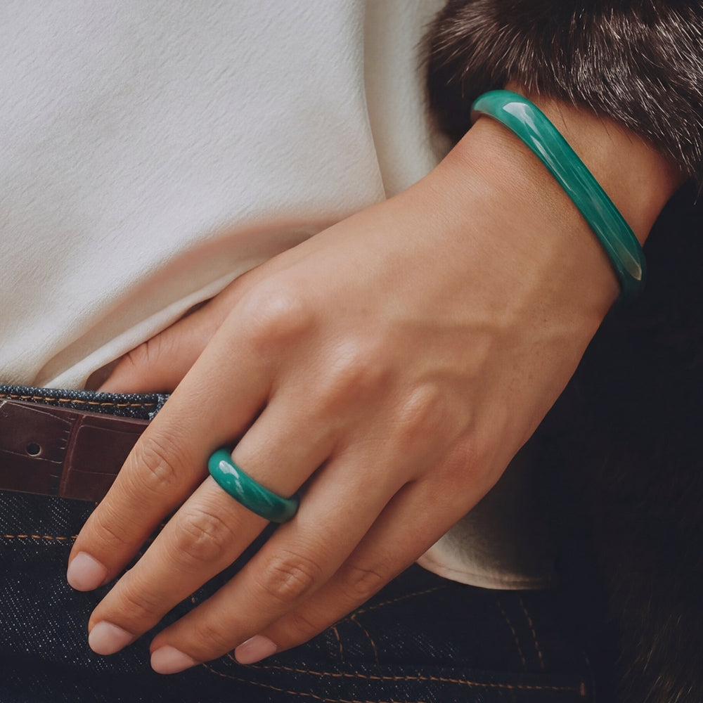 Edblad Lore Bangle Gold Green