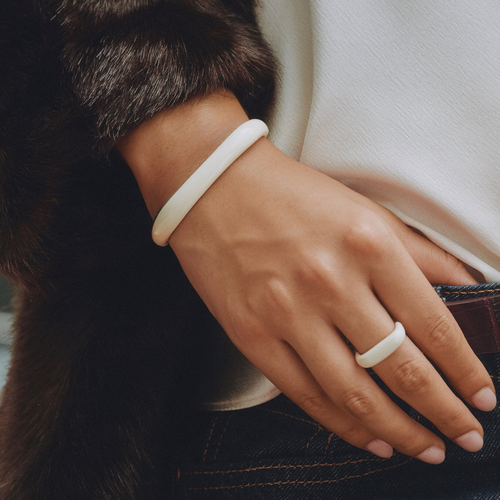 Edblad Lore Bangle Gold White