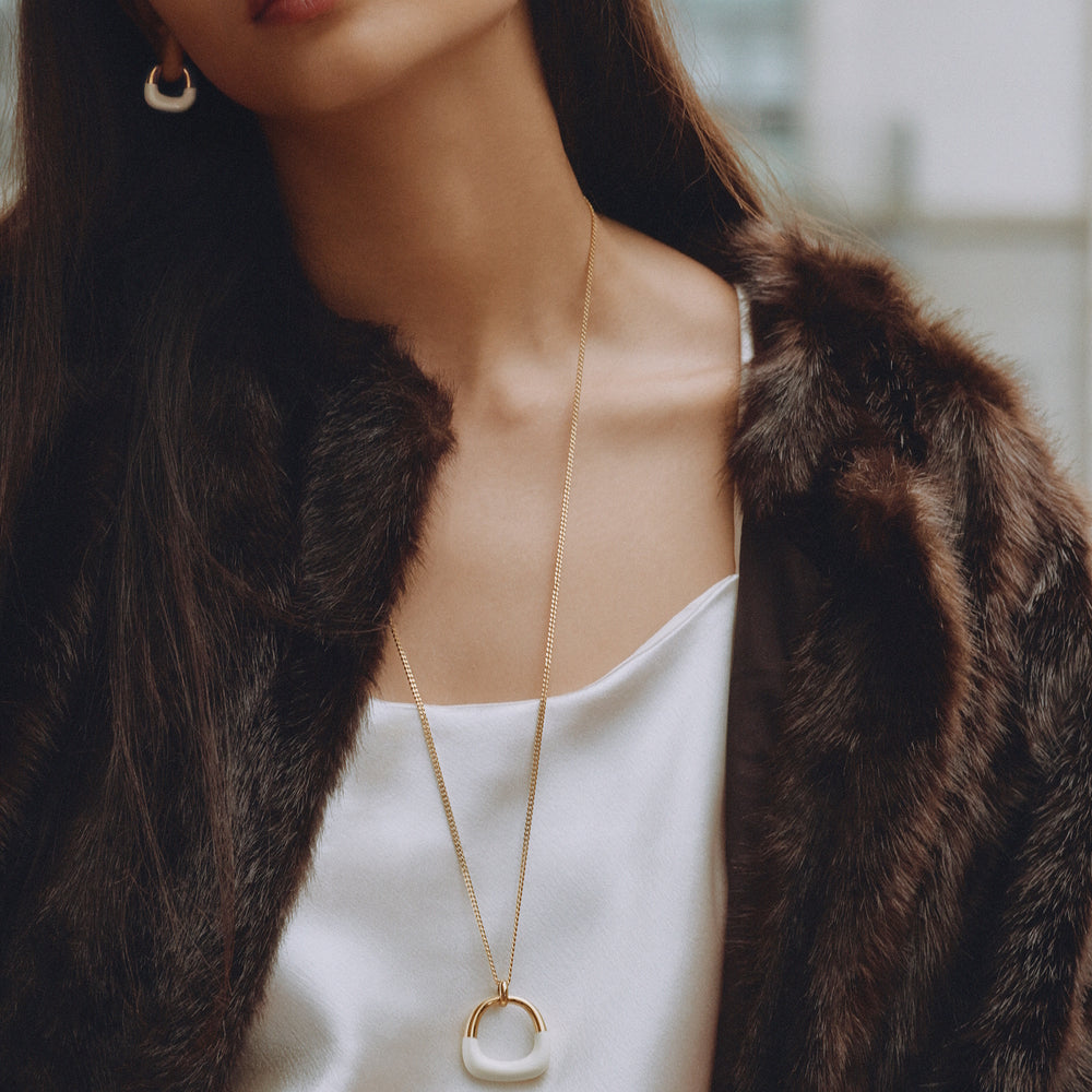 Edblad Lore Necklace Gold White