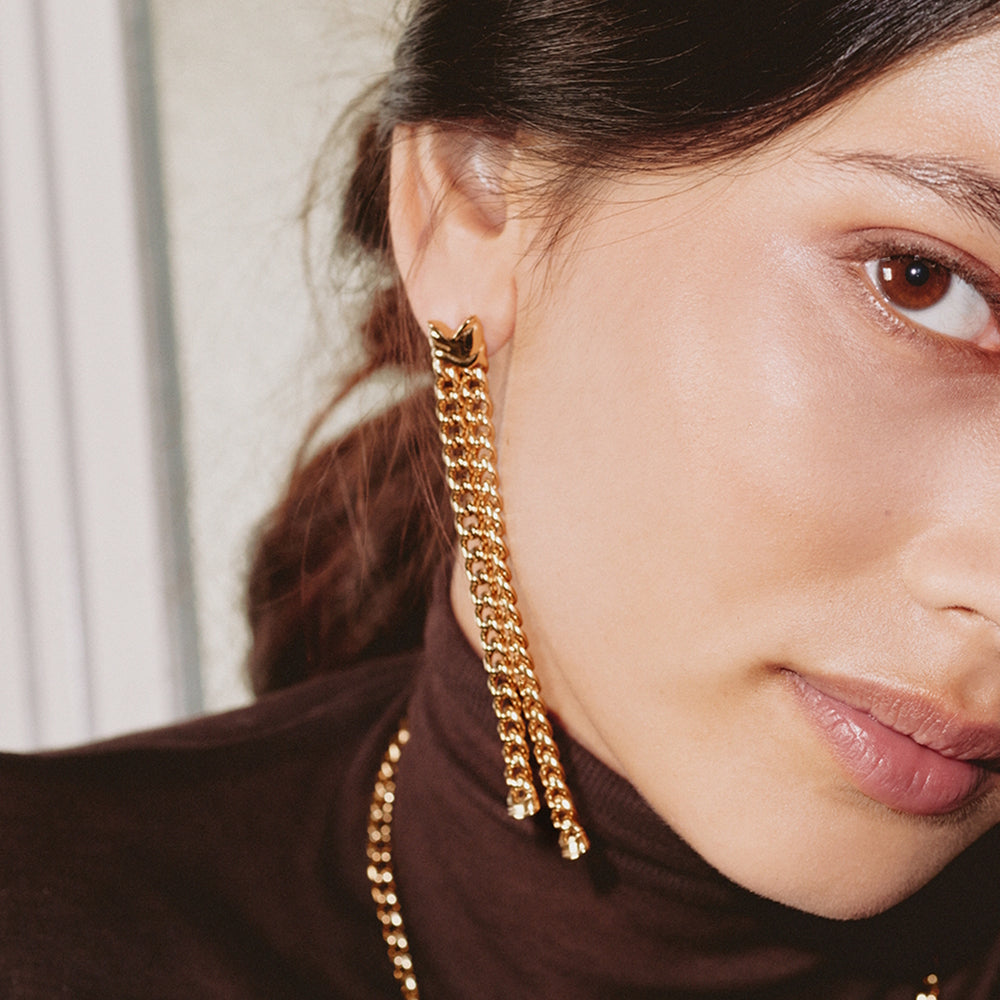 Edblad Melted Earrings Gold
