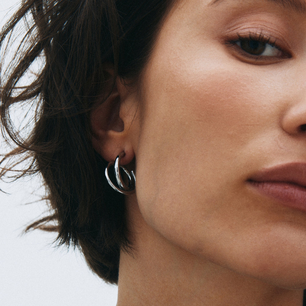 Edblad Nouveau Hoops L Silver