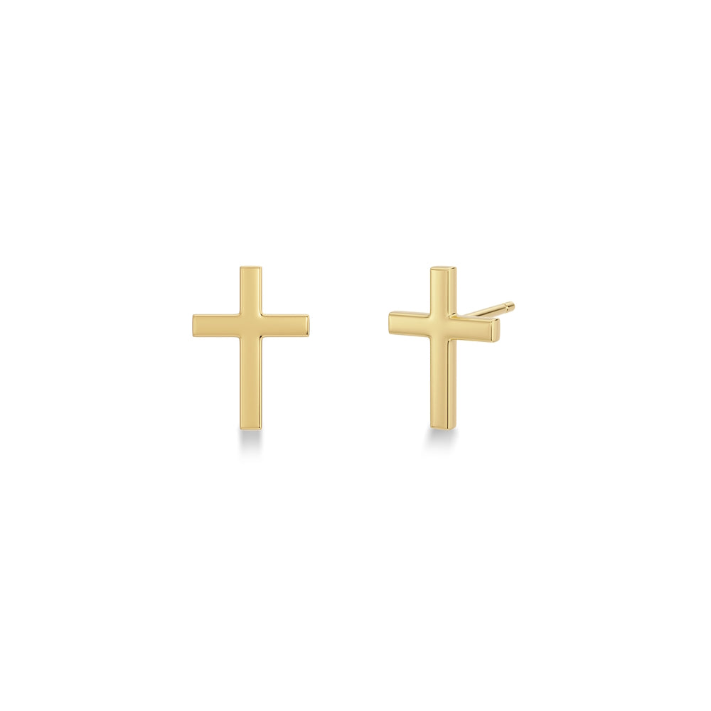 Edblad Spirit Cross Studs Gold