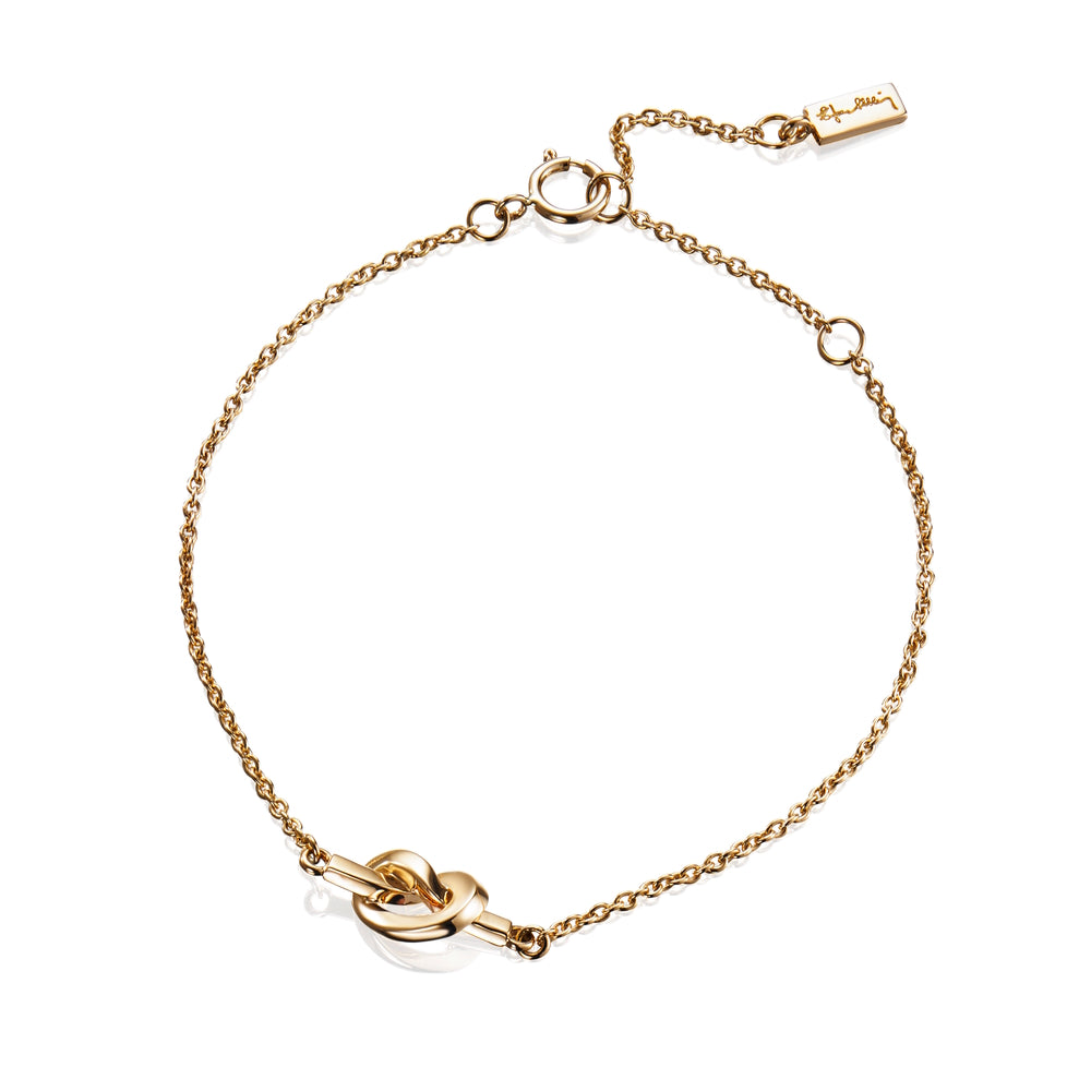 Efva Attling Love Knot Bracelet Gold Plated