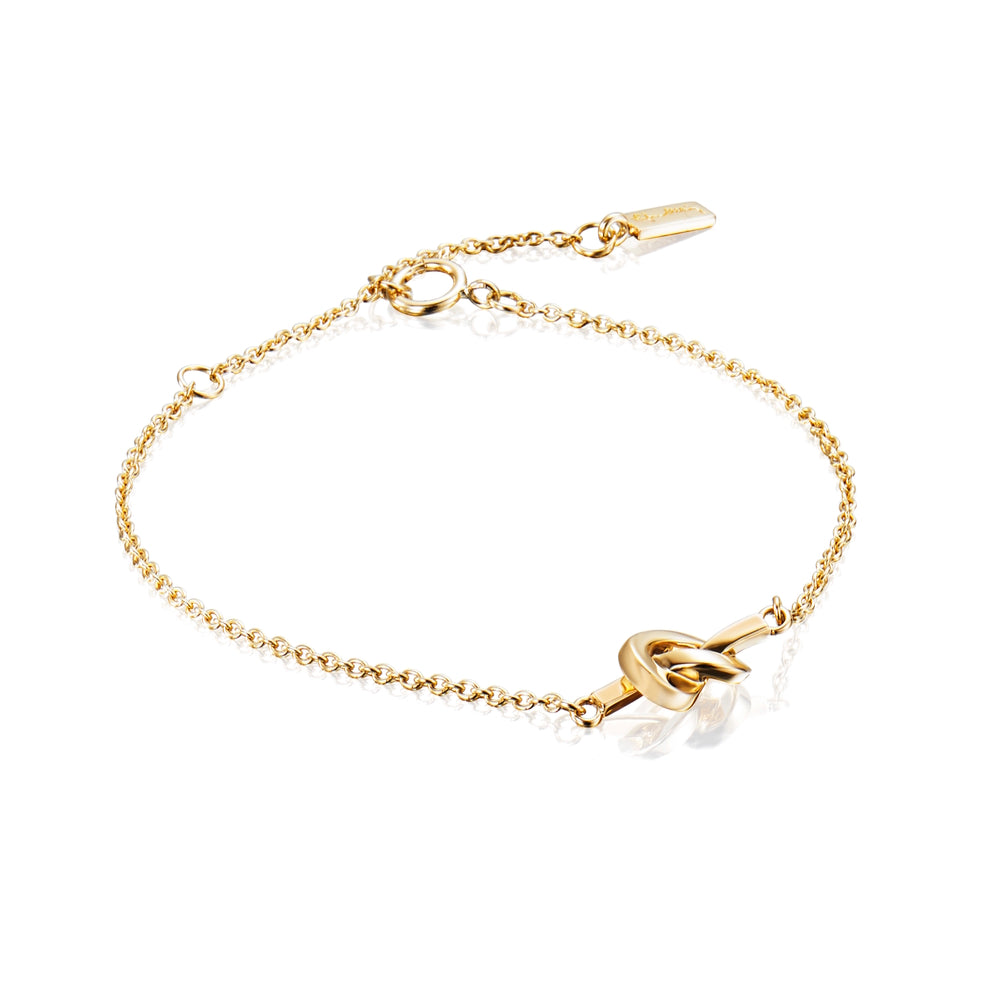 Efva Attling Love Knot Bracelet Gold Plated