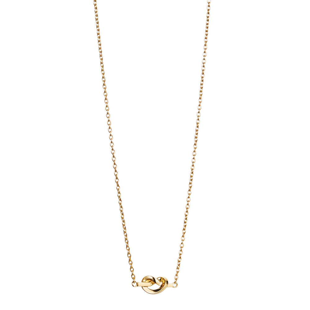 Efva Attling Love Knot Necklace Gold Plated