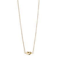 Efva Attling Love Knot Necklace Gold Plated