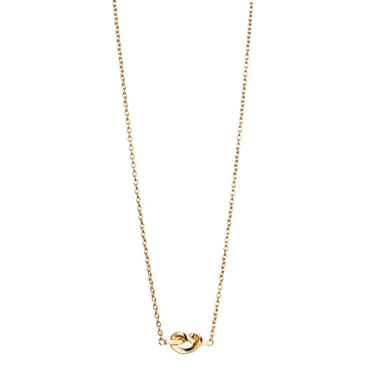 Efva Attling Love Knot Necklace Gold Plated