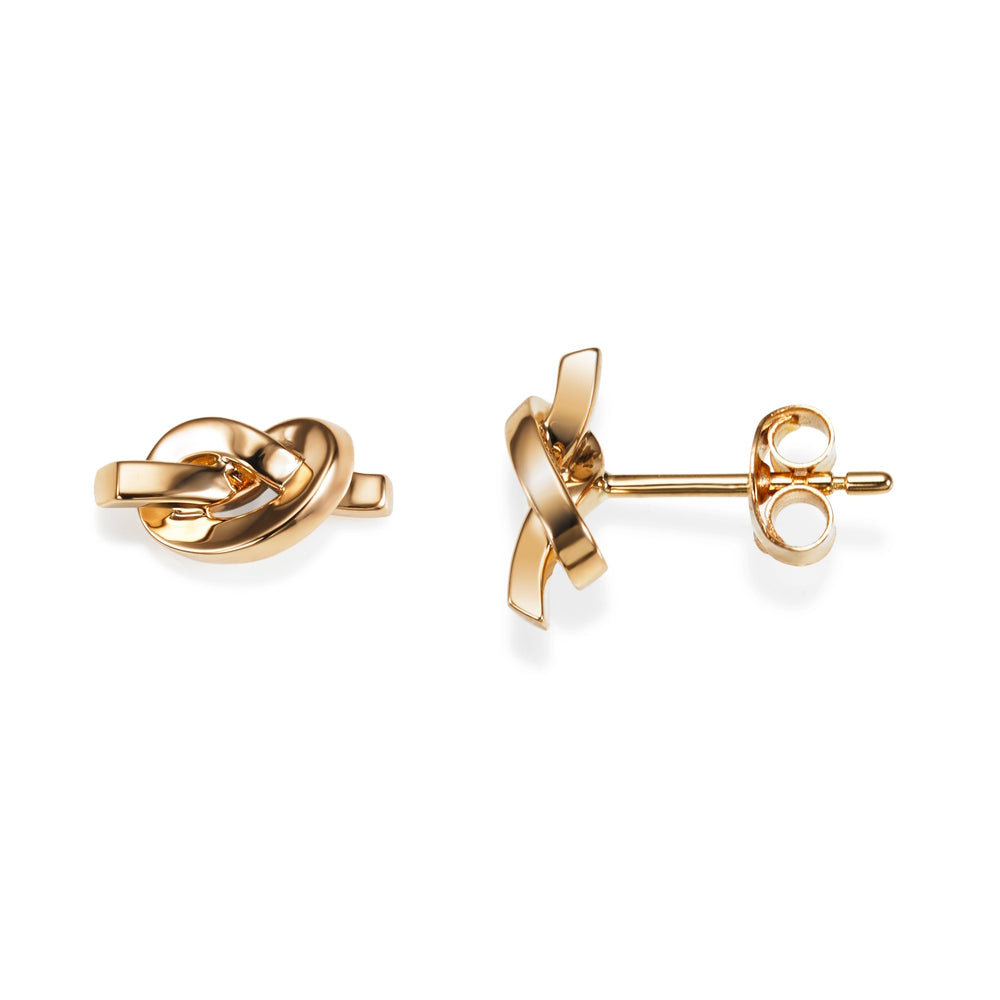 Efva Attling Love Knot Studs Gold Plated
