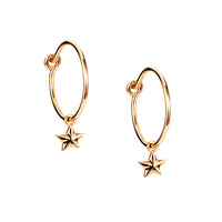 Efva Attling Micro Catch A Falling Star Hoops Gold