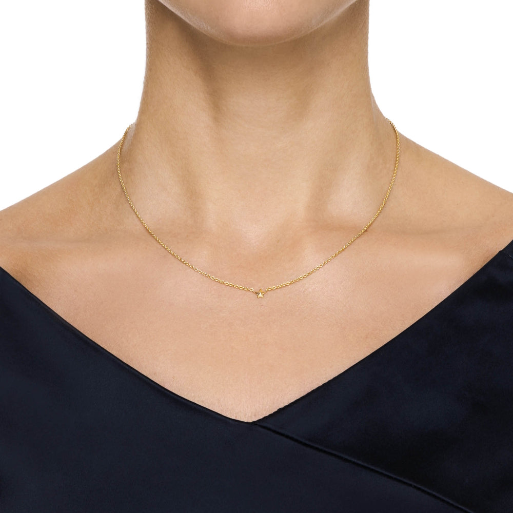 Efva Attling Micro Catch A Falling Star Necklace Gold