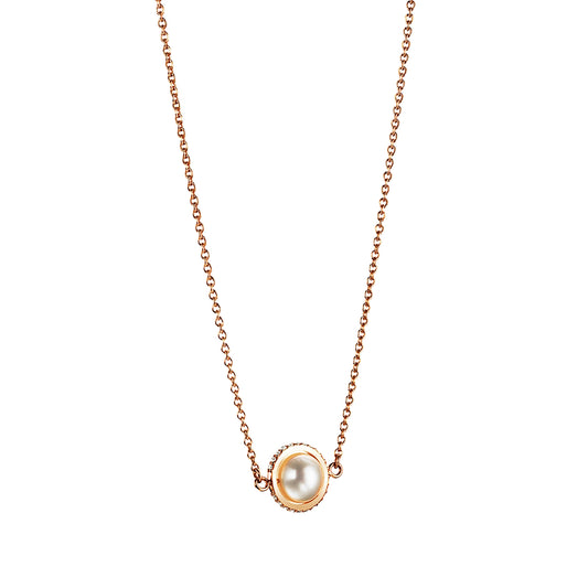 Efva Attling Day Pearl & Stars Necklace Gold