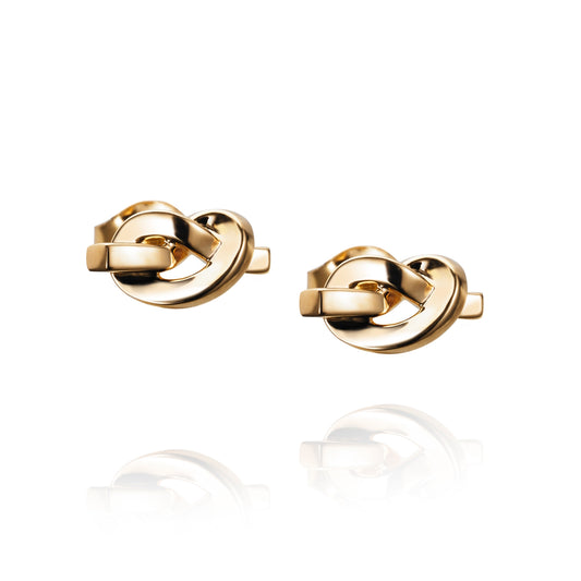 Efva Attling Love Knot Earrings Gold