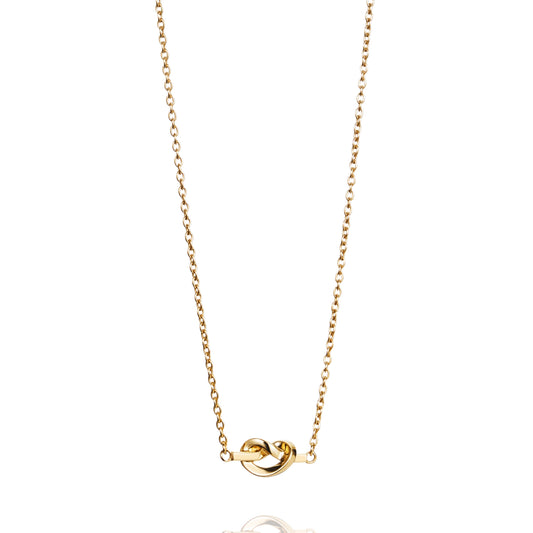 Efva Attling Love Knot Necklace Gold