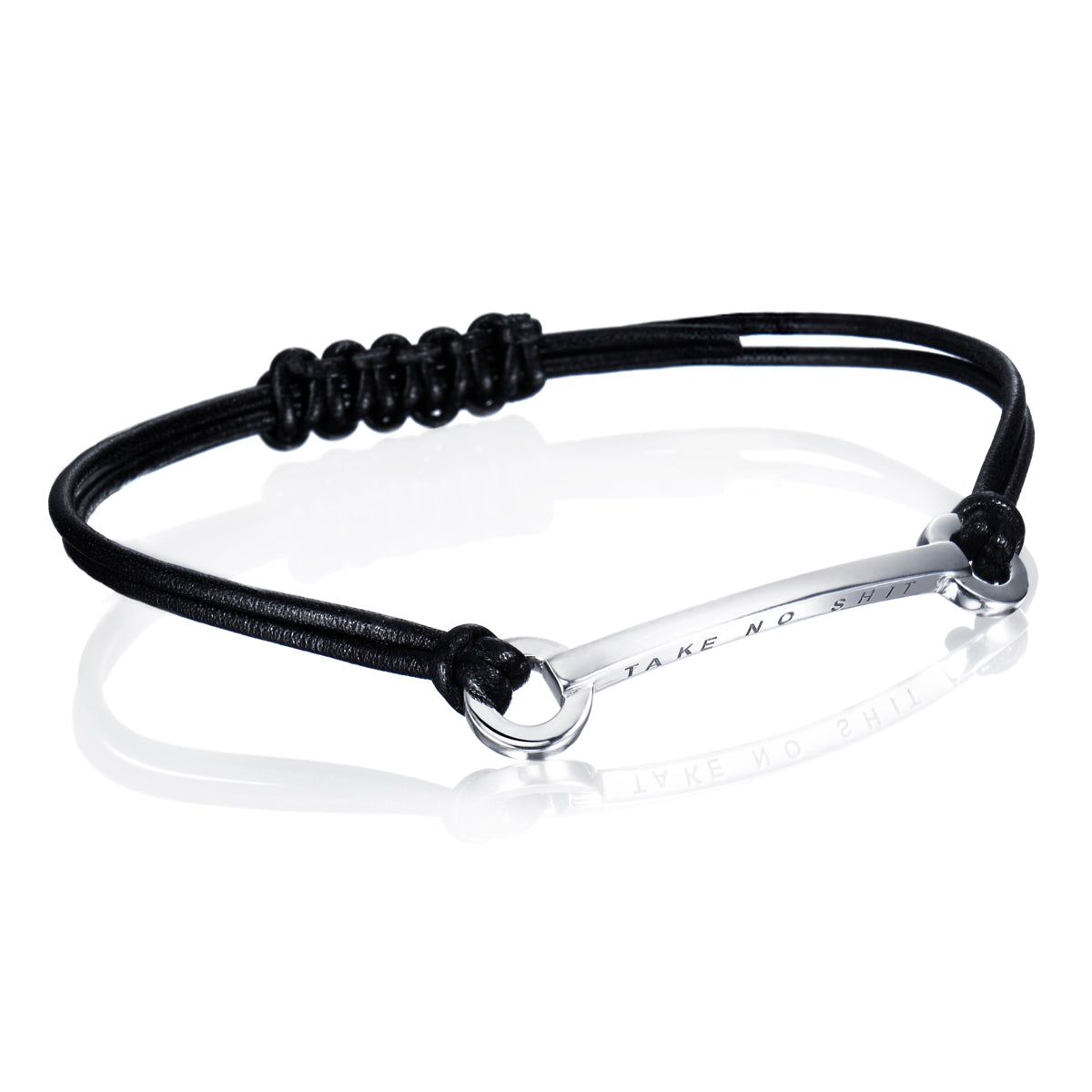 Efva Attling Take No Shit Leather Bracelet