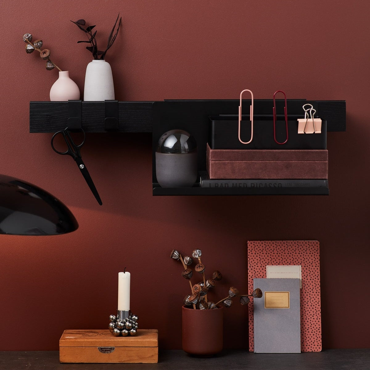 Gejst Flex Magnetic Shelf 60  Black Oak-Black