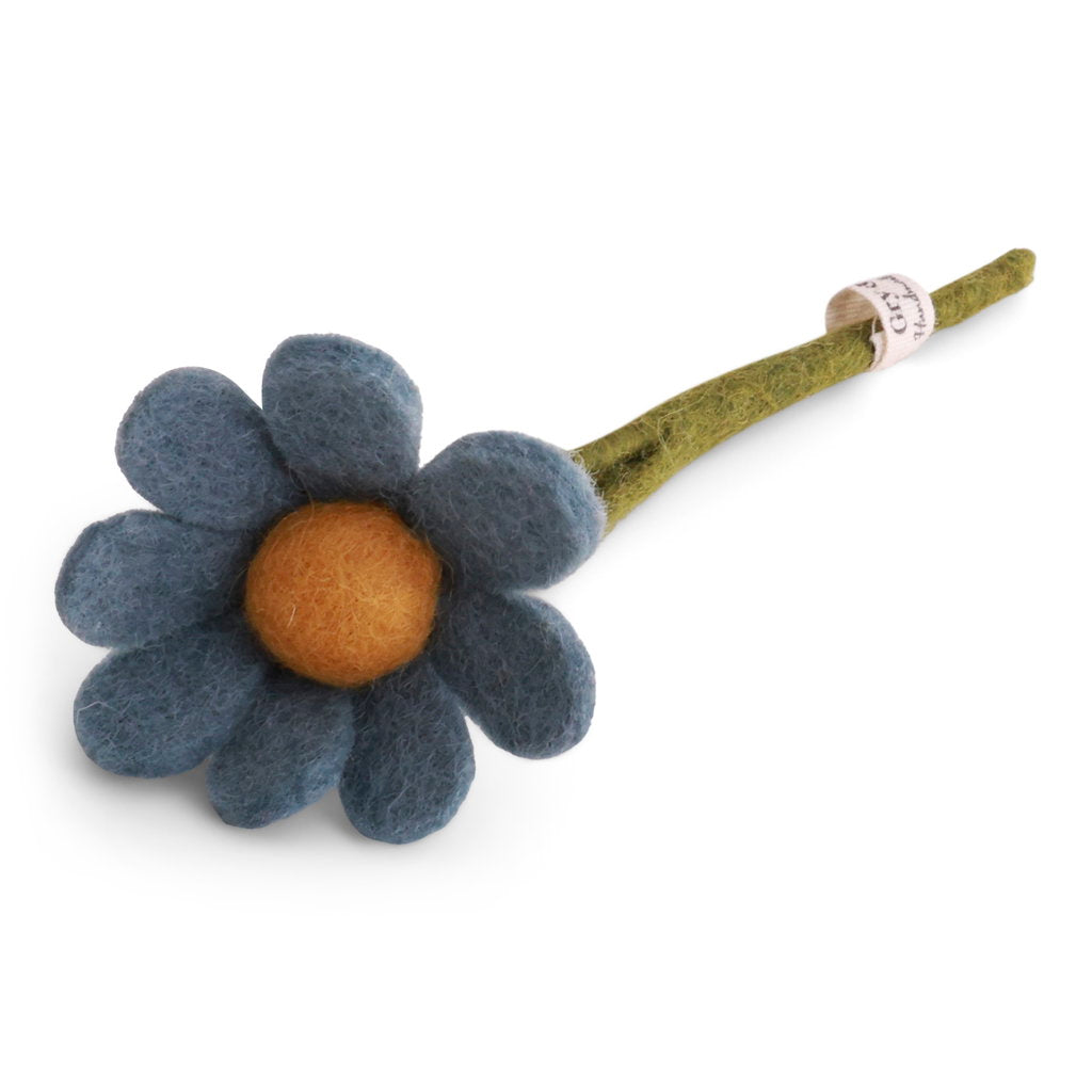 Gry & Sif Anemone Felted Flower Small Sea Blue