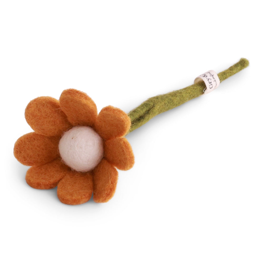Gry & Sif Anemone Felted Flower Small Yellow