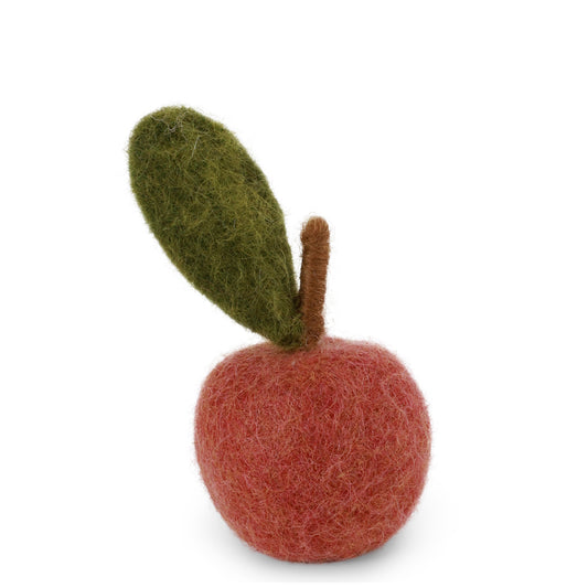 Gry & Sif Apple Dusty Red Felted Ornament