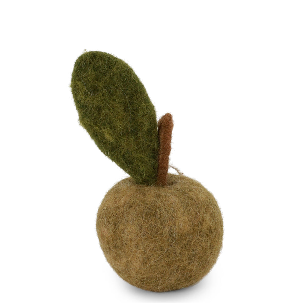 Gry & Sif Apple Green Felted Ornament