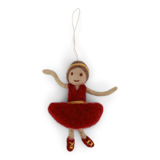 Gry & Sif Ballerina Decoration Red Dress