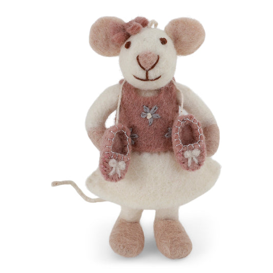 Gry & Sif Ballerina Mouse Small White