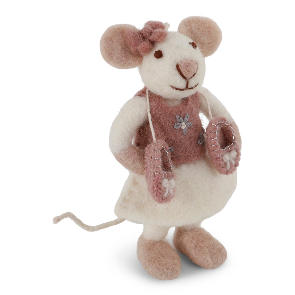 Gry & Sif Ballerina Mouse Small White