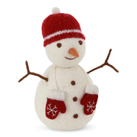 Gry & Sif Big Snowman Red Hat & Mittens Decoration