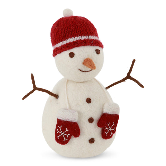 Gry & Sif Big Snowman Red Hat & Mittens Decoration