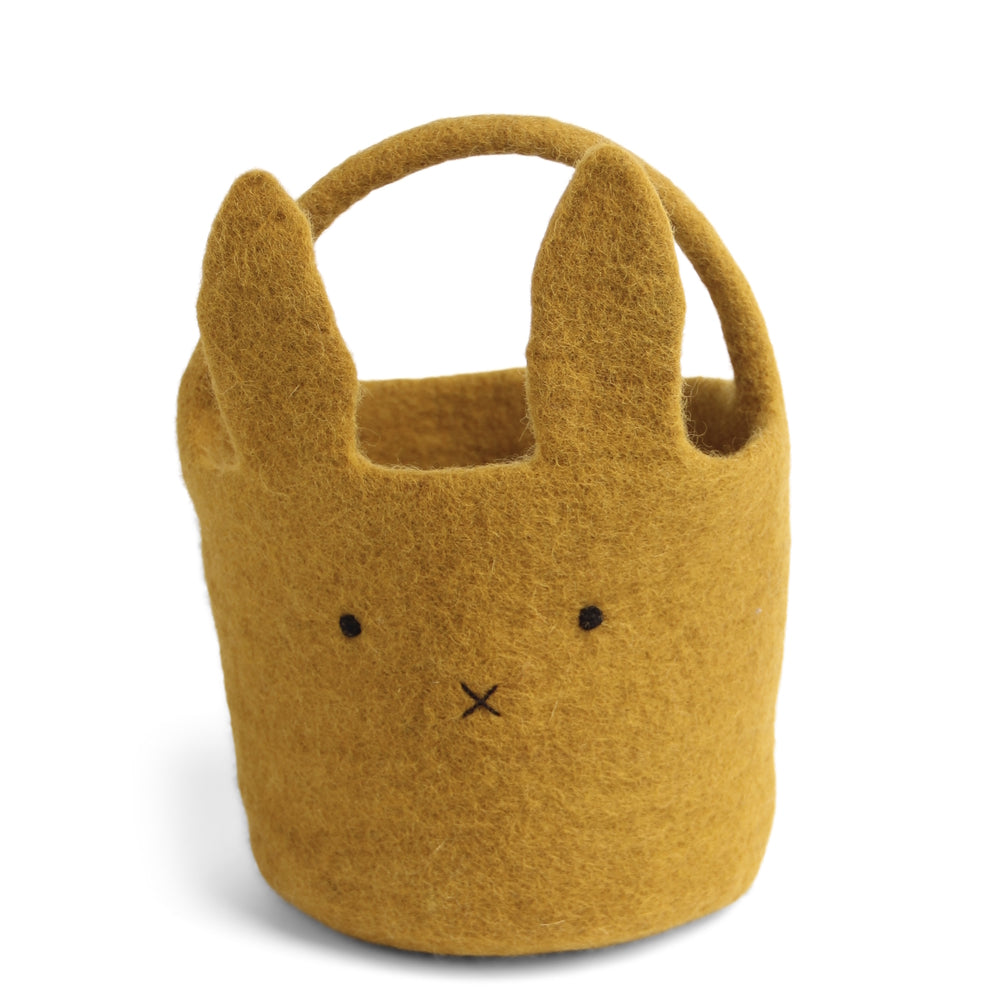 Gry & Sif Bunny Basket Big ochre