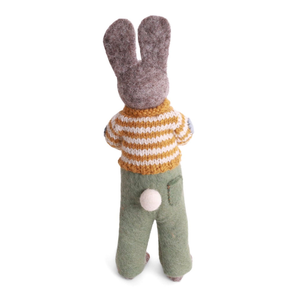 Gry & Sif Bunny Medium Grey Boy with Nest