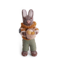 Gry & Sif Bunny Small Grey Boy with Nest