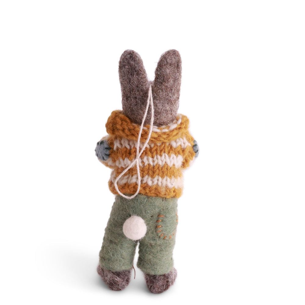 Gry & Sif Bunny Small Grey Boy with Nest