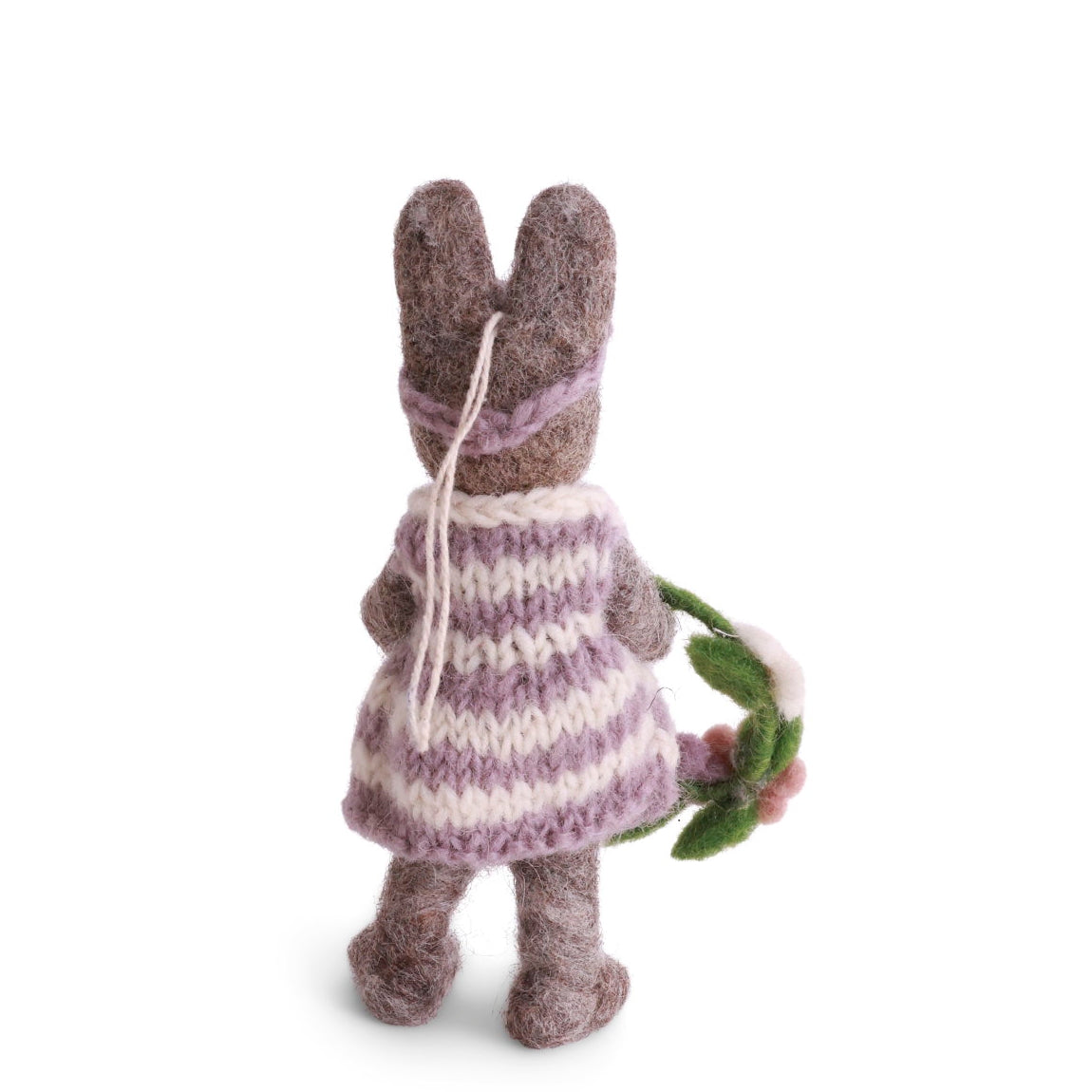 Gry & Sif Bunny Small Grey Girl Flower Wreath