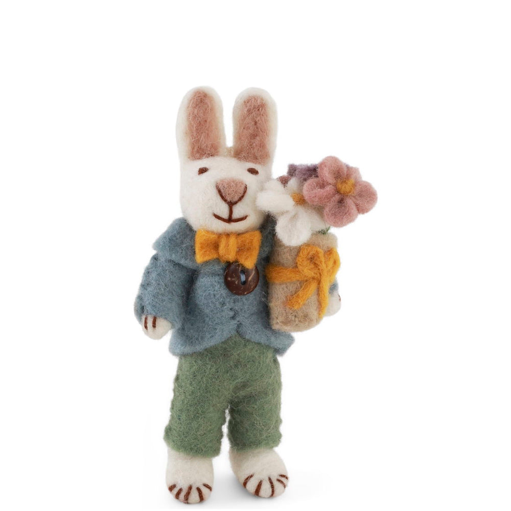 Gry & Sif Bunny Small White Boy Bouquet