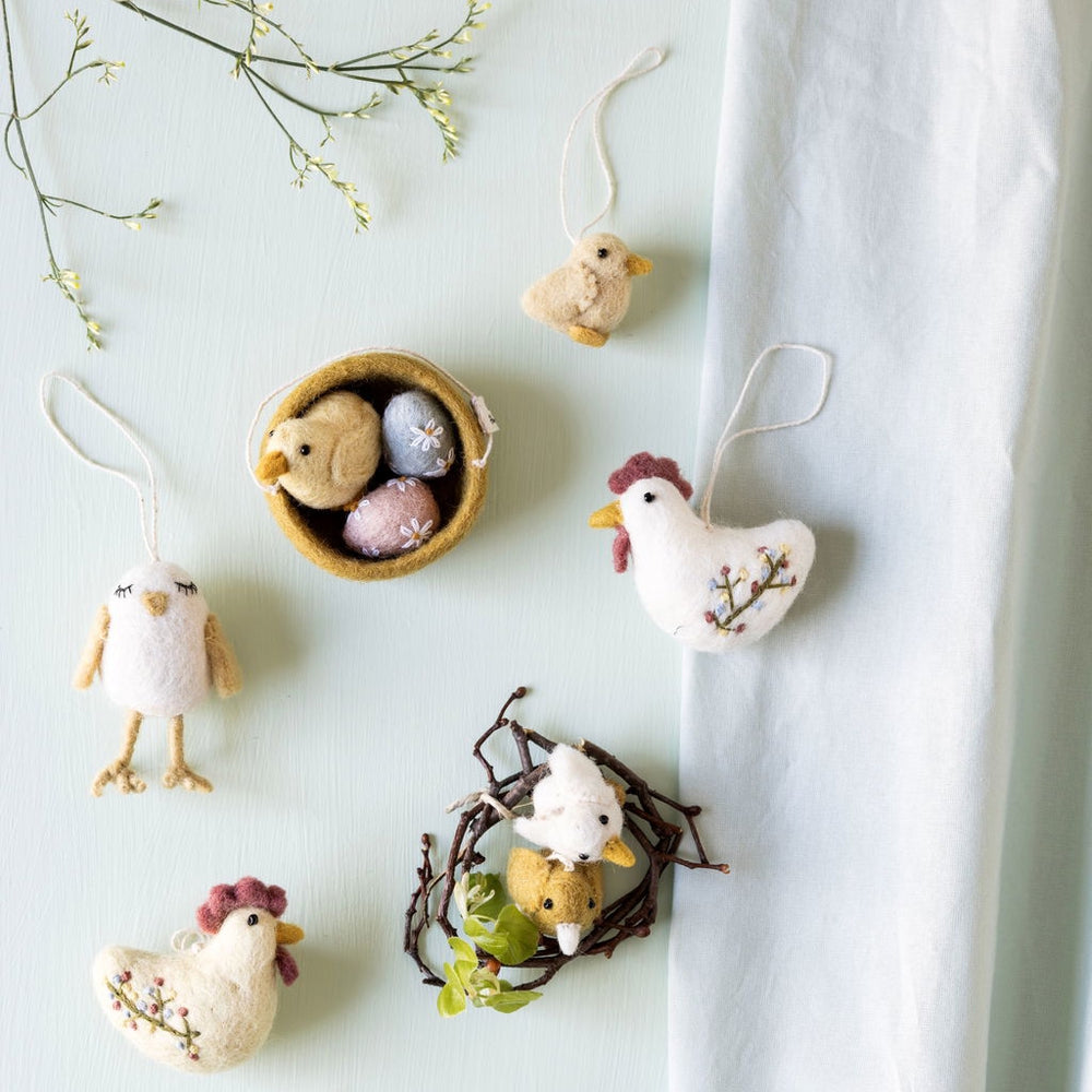 Gry & Sif Chicklet Bird Decoration 3pk