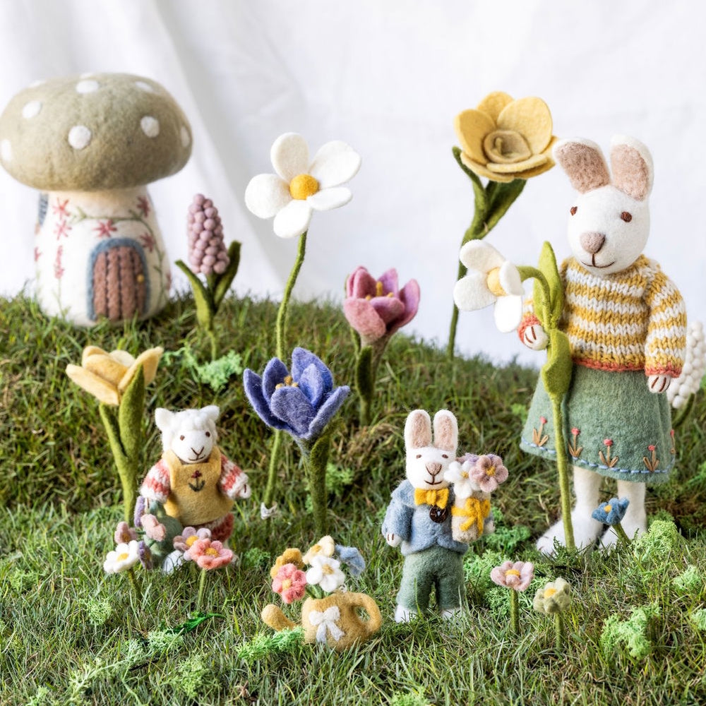 Gry & Sif Crocus Felted Flower Pink