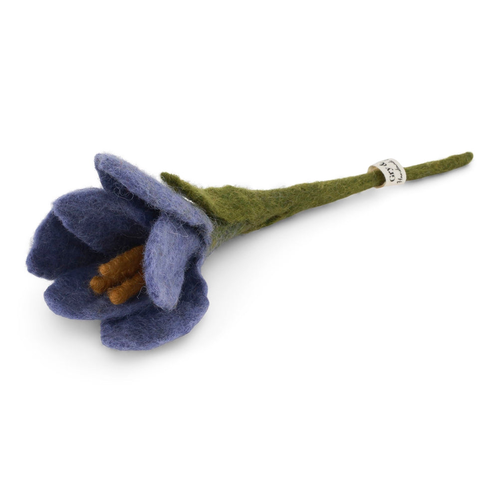 Gry & Sif Crocus Felted Flower Purple