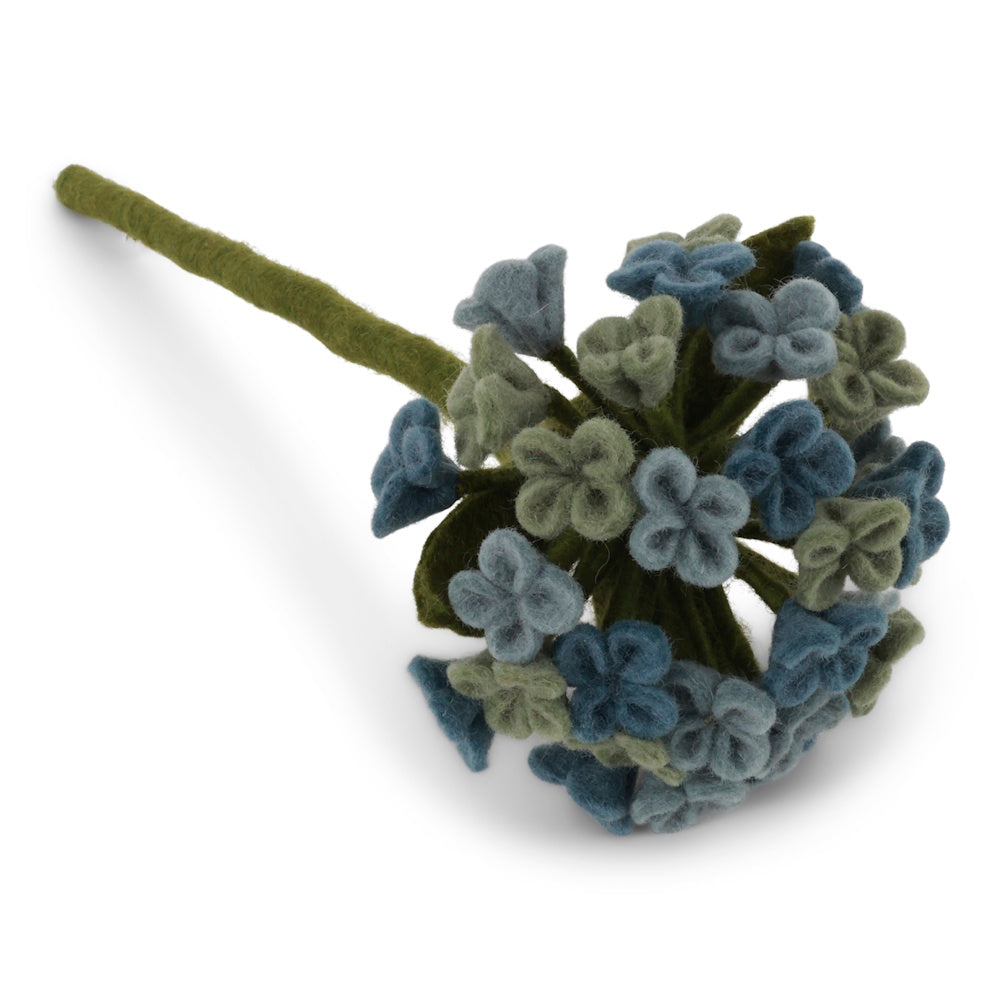 Gry & Sif Felted Big Hydrangea pale blue