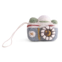 Gry & Sif Felted Camera Decoration