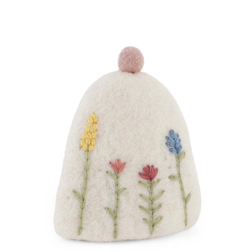 Gry & Sif Felted Egg Cosy White