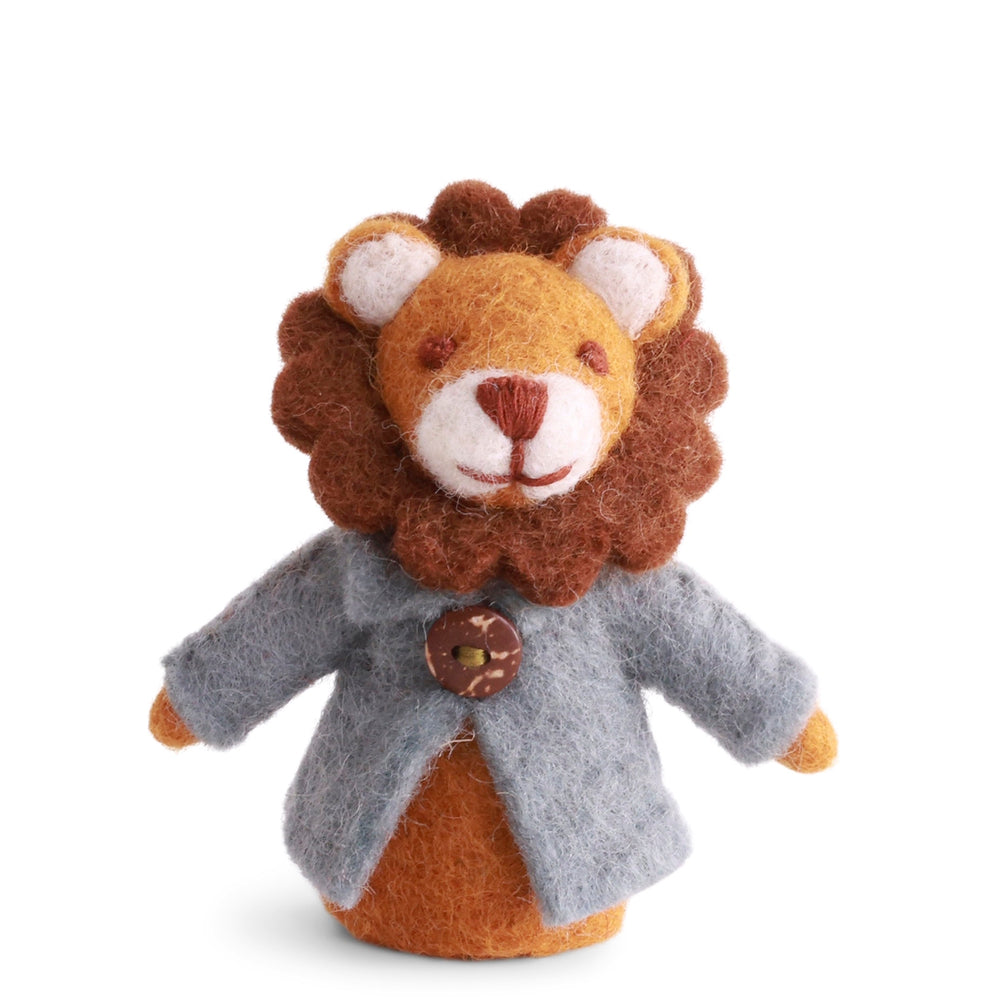 Gry & Sif Felted Finger Puppet Lion
