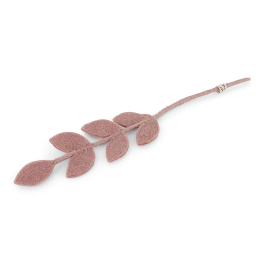 Gry & Sif Felted Leaf Branch Dusty Rose
