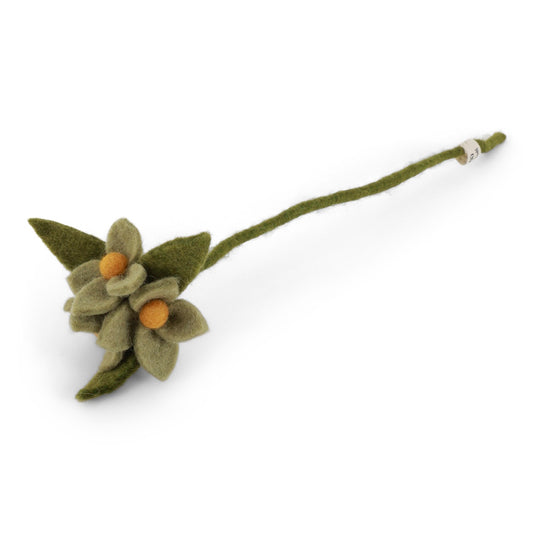 Gry & Sif Felted Mint Green Flowers On Branch
