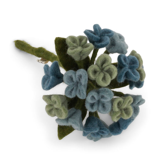 Gry & Sif Felted Small Hydrangea pale blue