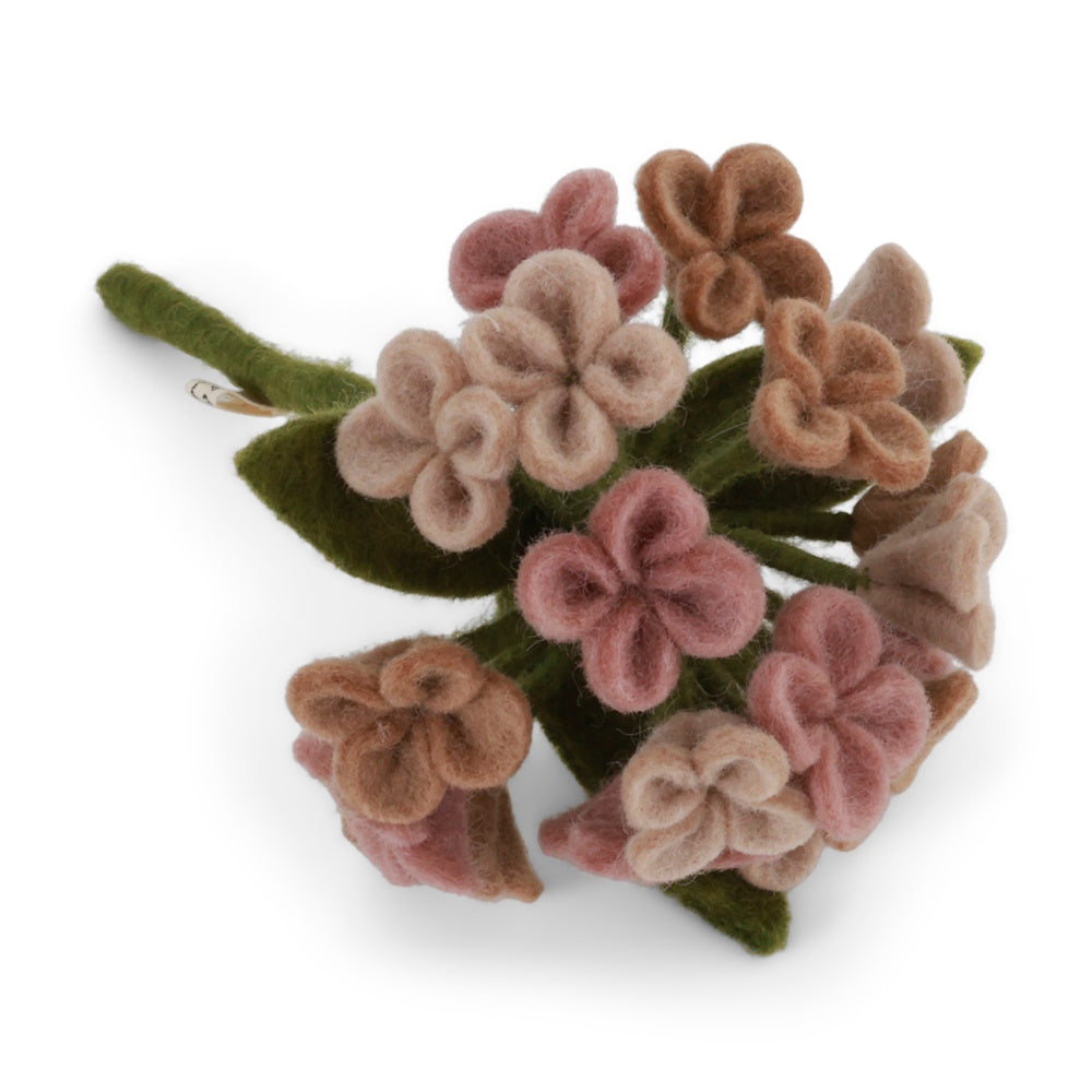 Gry & Sif Felted Small Hydrangea Pale Rose