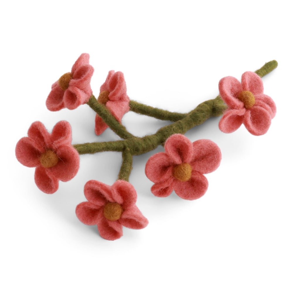 Gry & Sif Forget-Me-Not Felted Flower Dusty Red