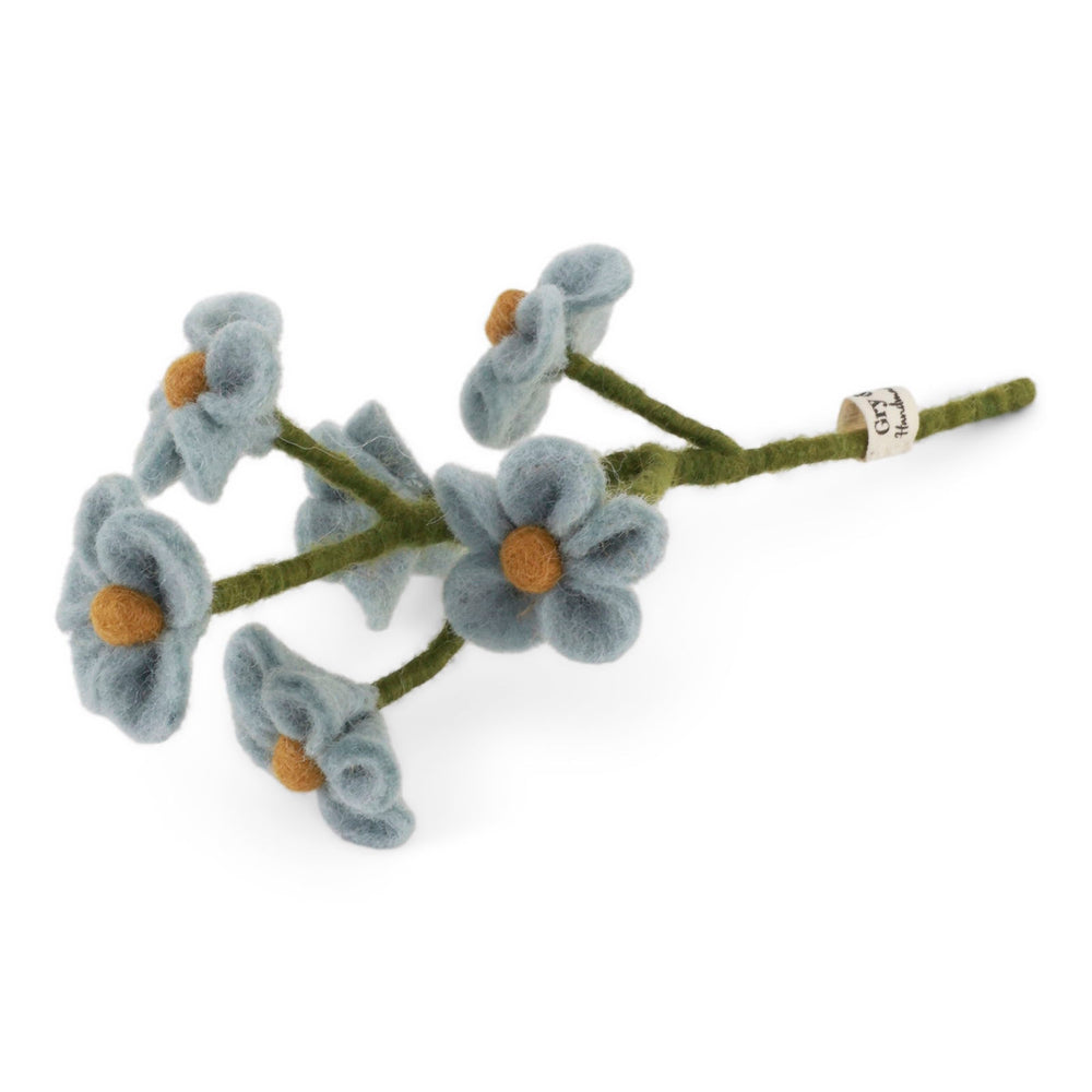 Gry & Sif Forget-Me-Not Felted Flower Light Blue